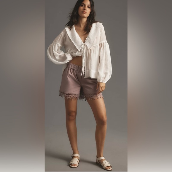 Maeve Embellished Boxer Shorts - Picture 4 of 4